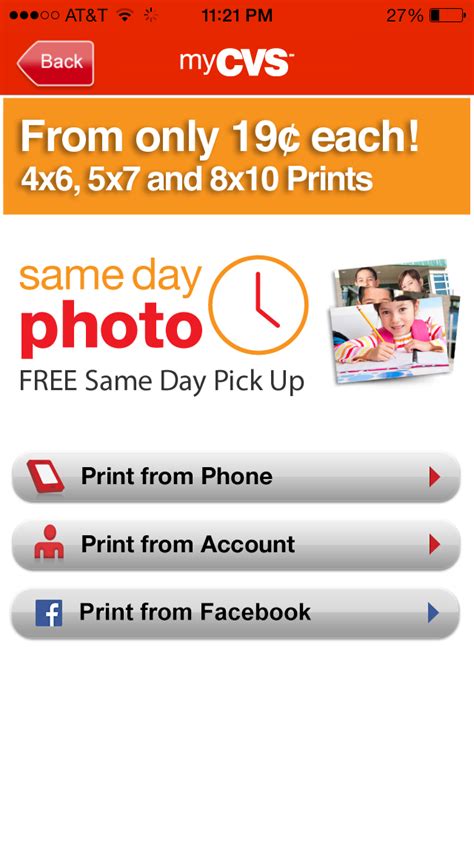 <p>create prints from photos stored on your mobile phone with the mailpix same day prints app for android. CVS Pharmacy Mobile App Review | Social Media: The way I ...