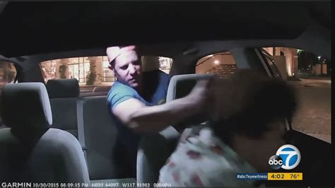 vicious attack on uber driver in orange county caught on camera abc7 los angeles