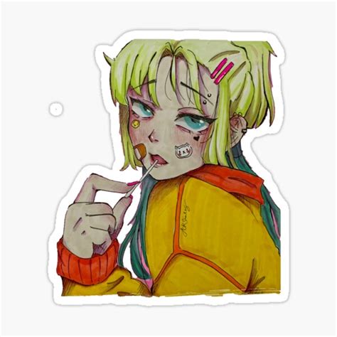 Anime Sticker By Akgallery21 Redbubble