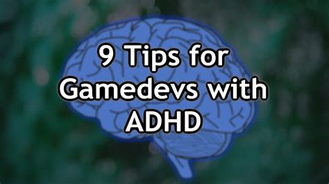 How To Make Games When You Have Adhd Youtube