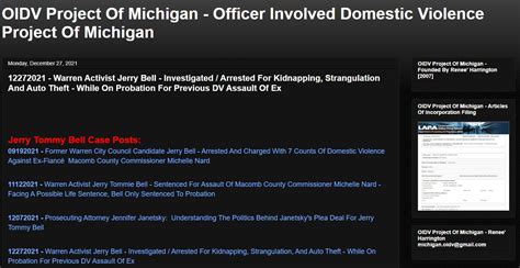 oidv project of michigan officer involved domestic violence project of michigan 03302022