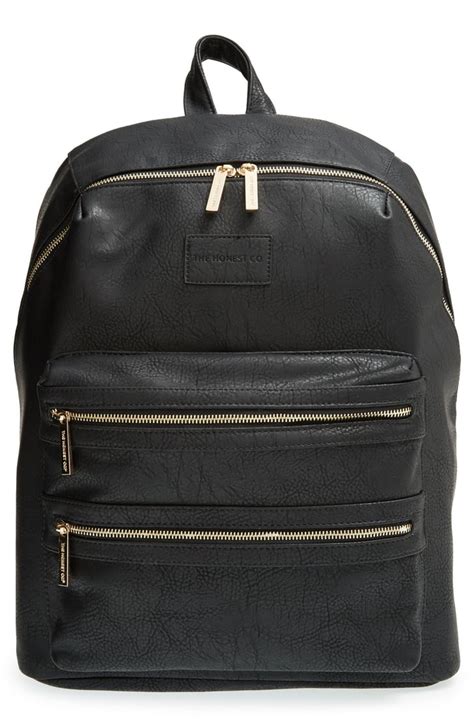 Hip cub diaper bag backpack. The Honest Company Infant Girl's "City" Faux Leather ...