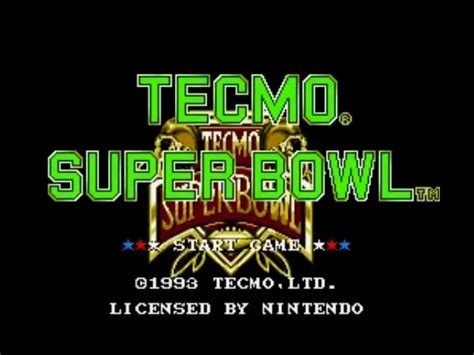 Tecmo Super Bowl Review Snes Hub