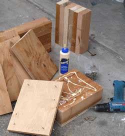 Wood blocks are inexpensive to make if you already have a table saw. Recreational Vehicle Landing Gear Support Blocks
