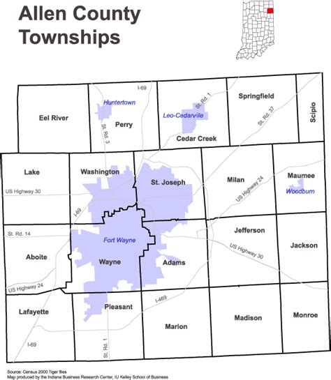 Fort Wayne Township Map Map Of Farmland Cave