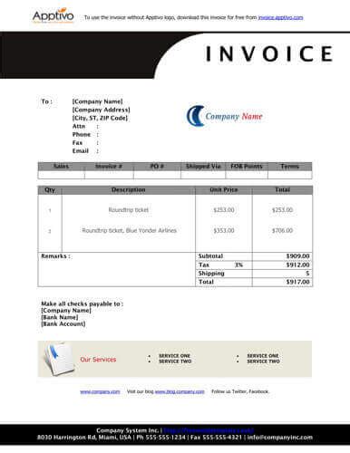 Plantillas De Factura De Venta 27 Ejemplos En Word Y Excel 2023