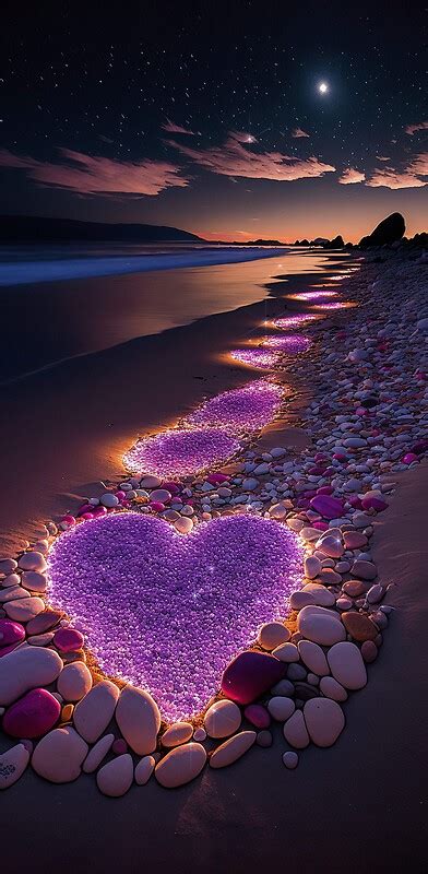 Love Heart Beach Free Wallpaper Download Download Free Love Heart