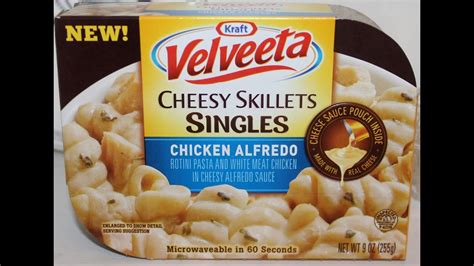 Velveeta Cheesy Skillets Chicken Alfredo Review Youtube