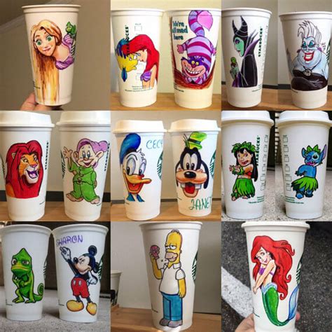 Start Your Day With A Personalized Hand Drawn Disney Cup Decor