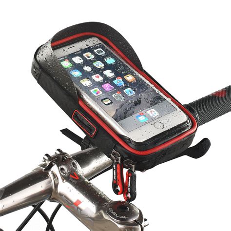 Phone holder waterproof motorcycle bike handlebar holder gps bicycle mount case. 6 inch Bike Bicycle Waterproof Cell Phone Bag Holder ...
