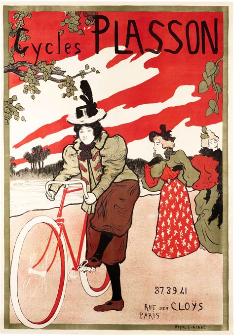 cycles plasson poster art vintage posters bike poster