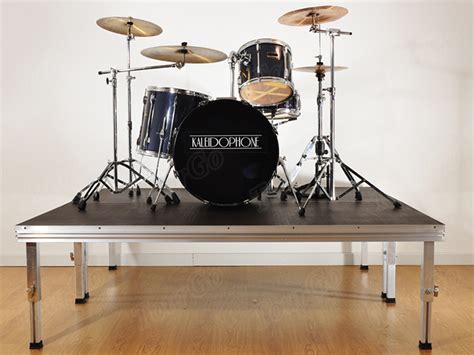 Tourgo Portable Drum Riser With Wheels For Concert Stage Tourgo Event