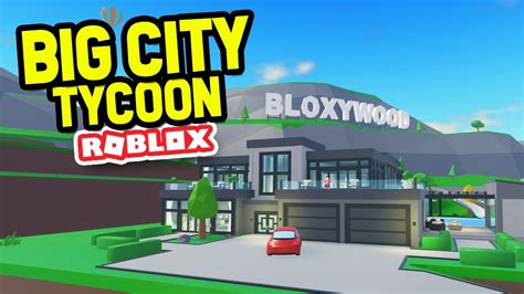 Building A Huge Mansion In Roblox Big City Tycoon Youtube