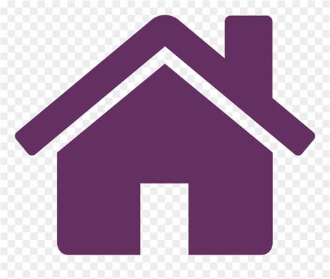 Purple Home 5 Icon Free Icons House With People Icon Clipart