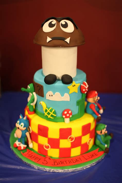 Sonic birthday sonic cake hedgehog cake birthday cake kids sonic kids birthday hedgehog birthday sonic party celebration cakes. Mario and sonic birthday cake for my son's 5th birthday ...