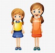Cartoon Pic Of Sisters , Free Transparent Clipart - ClipartKey