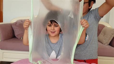 talha yiğit and yavuz slime challenge yaptı kim elendi neden🤷 eğlenceli çocuk videosu youtube