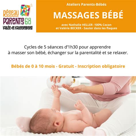 Ateliers massage bébé Orbey Cycle Réseau parents