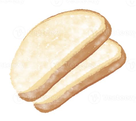 Hand Drawn Bread Sticker Illustration 21621891 Png