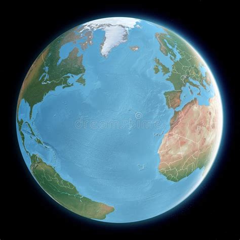 Globe Atlantic Ocean Stock Illustration Illustration Of Globe 3110965