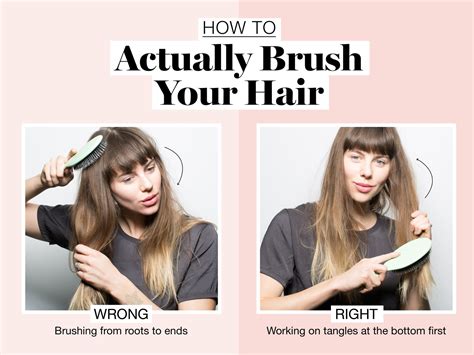 How To Brush Your Hair Hair Brushing Tips That Will Give You Stronger Shinier Hair Glamour