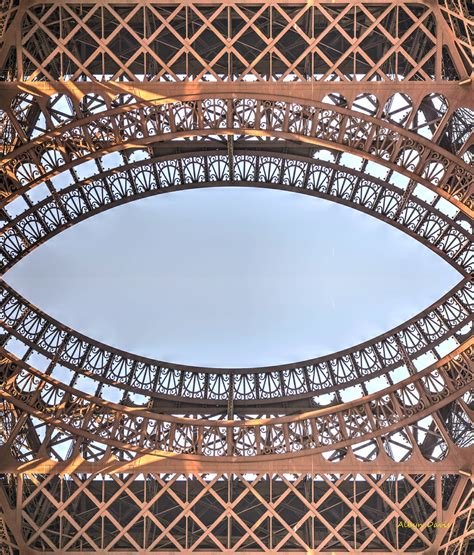 Ironworks Mirror Imaged Detail Of Eiffel Tower Paris Albyn Davis