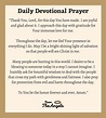 5 Short Daily Devotional Prayers For Today: God Will Help You