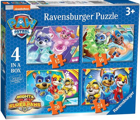 Ravensburger 4 Puzzles In A Box Paw Patrol Mighty Pups Toys N Tuck