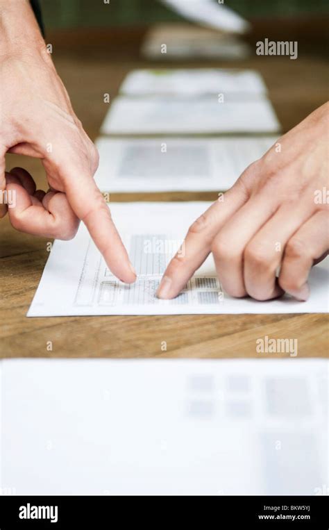 Showing In Document Stock Photo Alamy