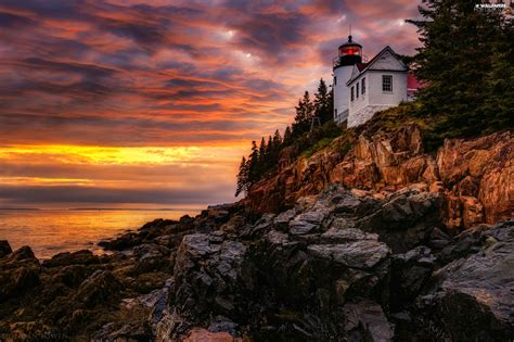 Acadia National Park Bass Harbor Great Sunsets