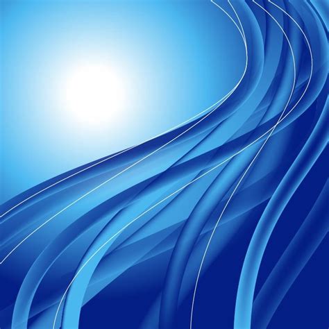 Abstract Blue Waves Vector Illustration Free Vector Graphics All