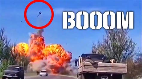 Russian T 72 Tank Turret Is Blown Off With A Huge Explosion In Mariupol