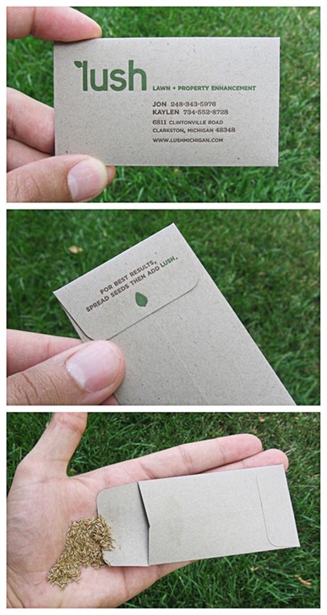 15 Eco Friendly Business Cards Made From Recycled Paper Green Diary