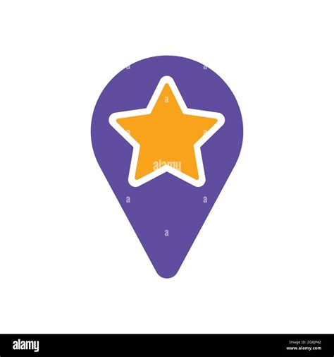 Star Favorite Pin Map Glyph Icon Map Pointer Map Markers Navigation