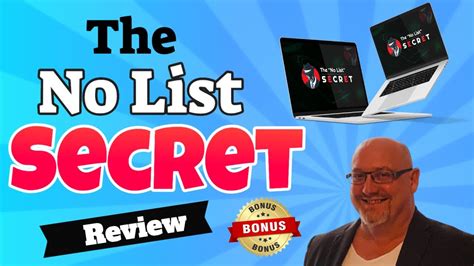 The No List Secret Review 🔥 How To Make Money Online With No Email List 🔥 Exclusive Bonuses 🔥