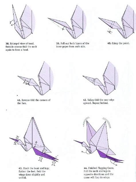 Origami Crane Printable Instructions Origami Bird Instructions