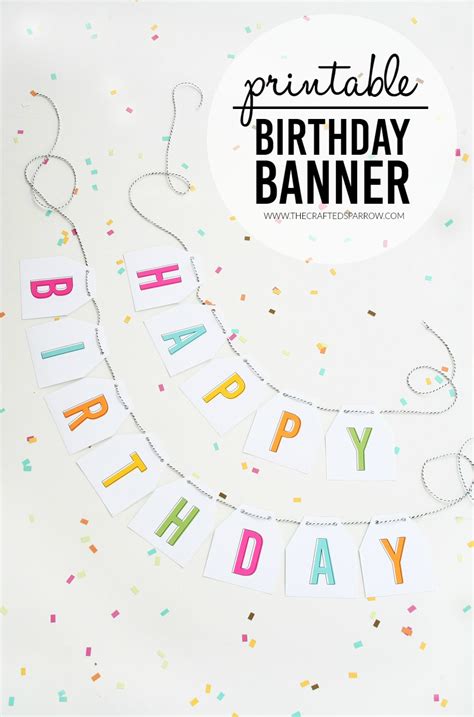 Diy Birthday Banner Printable