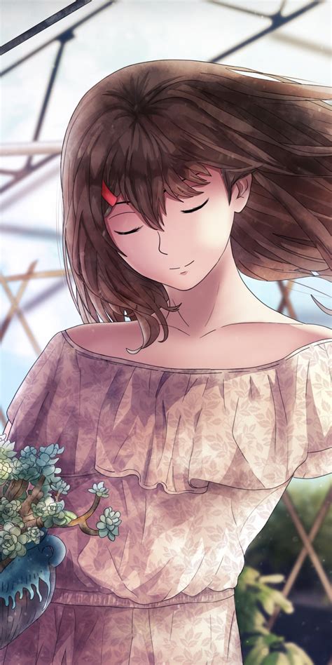 Download 1080x2160 Wallpaper Gardening Beautiful Anime