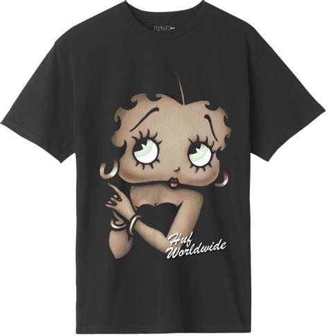 T Shirt Męski Huf Betty Boop Cigar Club Tee Black