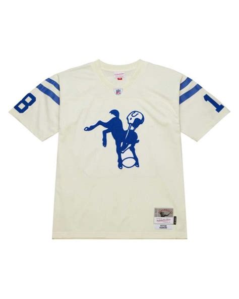Mitchell And Ness Peyton Manning Indianapolis Colts Chainstitch Legacy