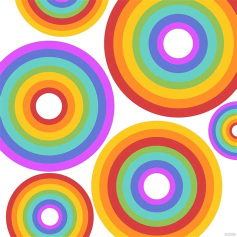 Circular Rainbow Vector In Illustrator Svg  Eps Png Download