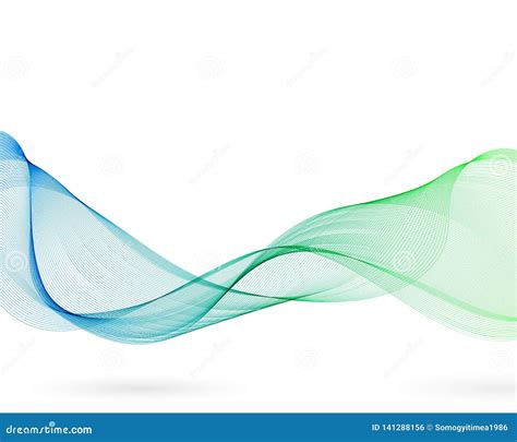 Wavy Abstract Background In Two Colors Stock Vector Illustration Of