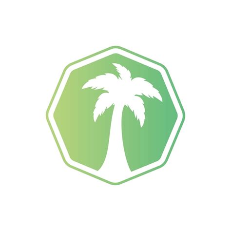 Premium Vector Tropical Beach And Palm Tree Logo Design