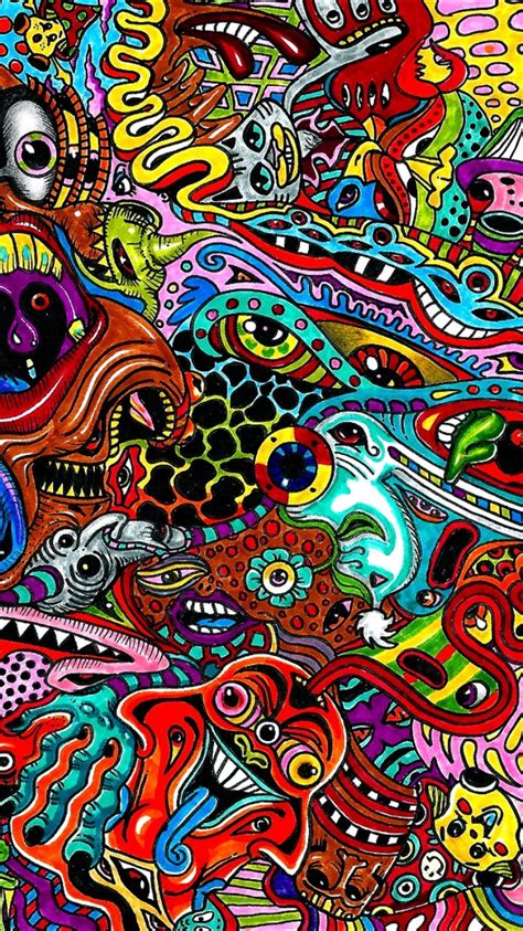Pin By Wendusu On Lockscreens Psychedelic Drawings Psychedelic Art
