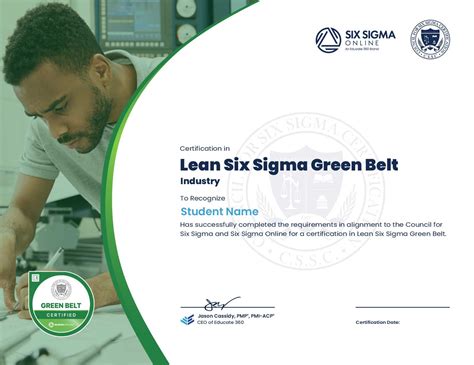 Accredited Lean Six Sigma Green Belt Certification Online Ph
