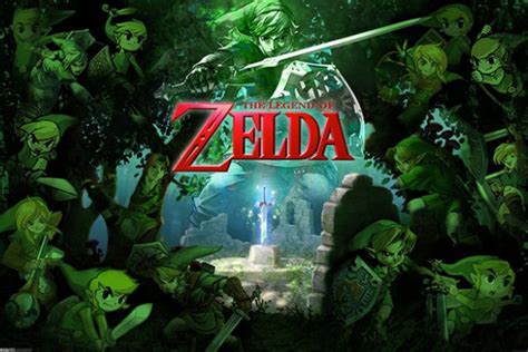 They each measure 24 inches by 36 inches. Legend of Zelda Forest of Link Poster