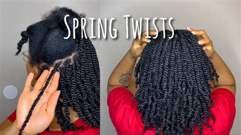 Diy Spring Twists Tutorial Easy Protective Style For Natural Hair