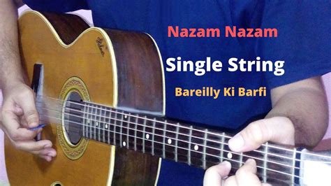 Nazam Nazam Single String Tabs Lead Lesson Cover On Guitar Bareilly