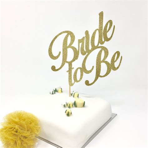 Bride To Be Cake Topper Bridal Shower Cake Decor Pomchick