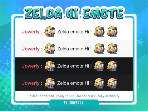 Emote Zelda Ciao Per Twitch E Discord Etsy Italia